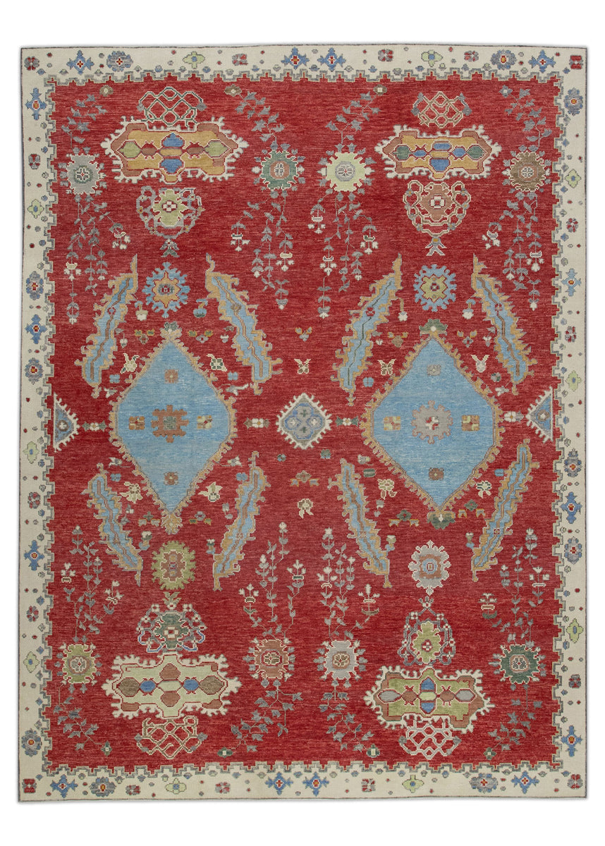 Oushak Rug 3x5, Modern Turkish Rug for Living Room, Accent Rug for