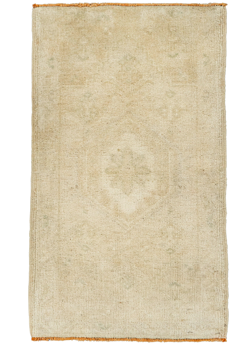 Turkish Mini Rug Oriental Hand Knotted Vintage Rug 1'7