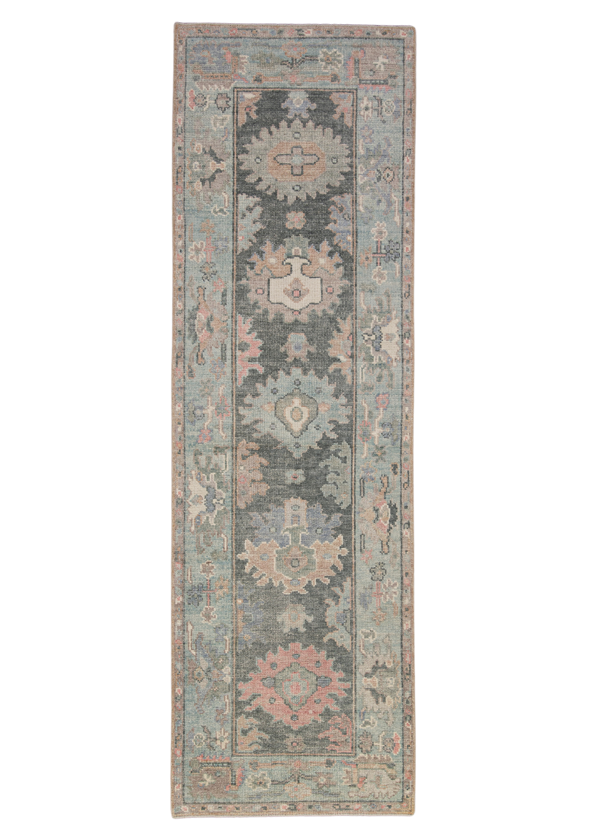 Turkish Oushak Rug 2'10" x 9' #12113