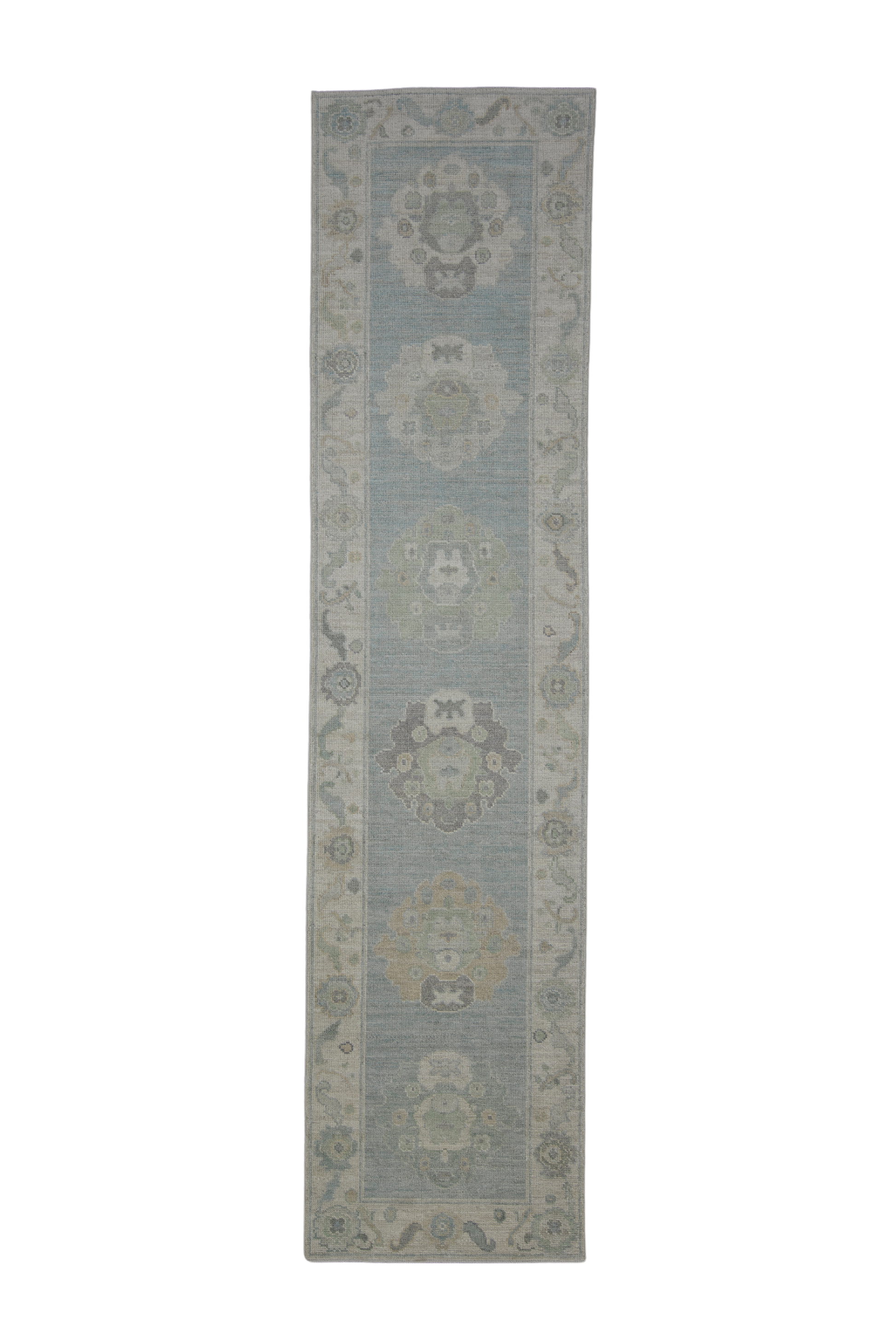 Turkish Oushak Rug 2'10" x 11'10" #11560