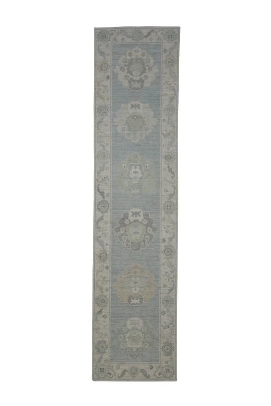 Turkish Oushak Rug 2'10" x 11'10" #11560
