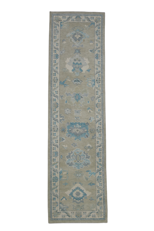 Turkish Oushak Rug 2'8" x 9'11" #11898