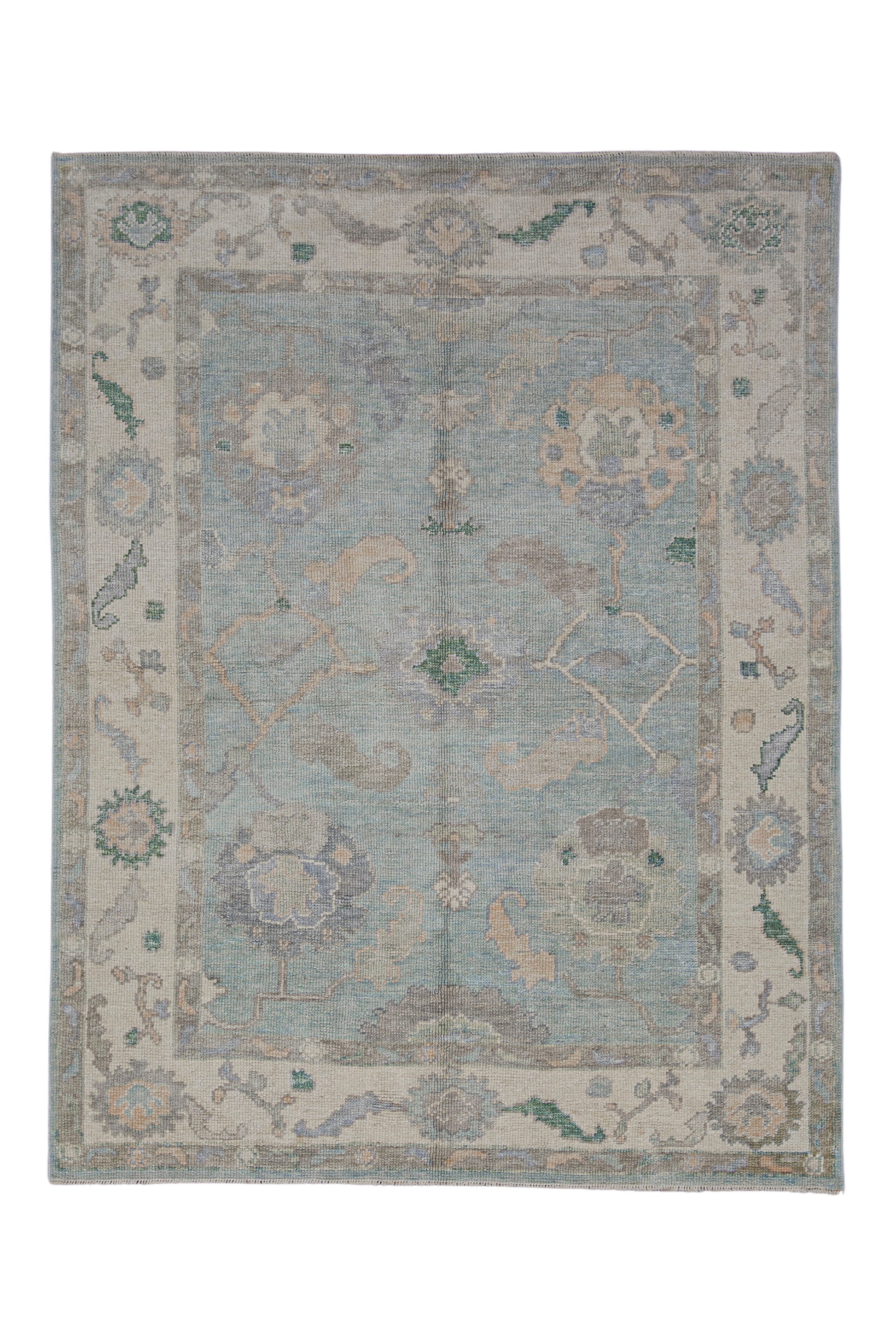 Turkish Oushak Rug 5'1" x 6'7" #12330