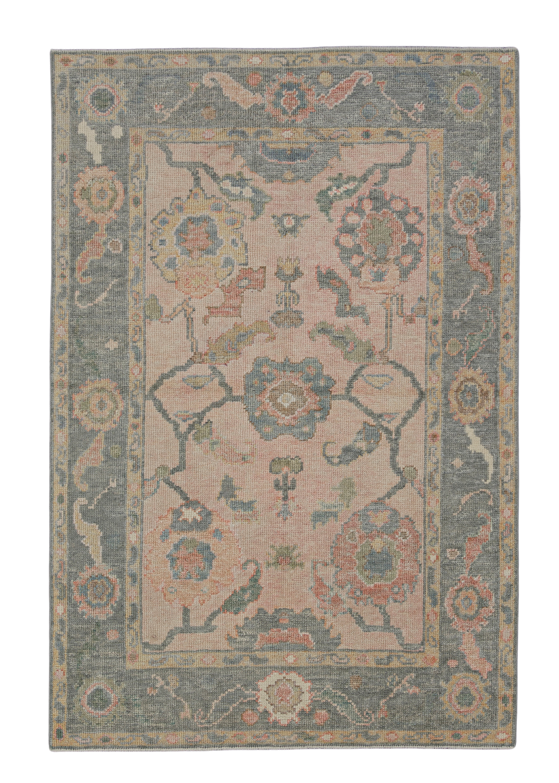Turkish Oushak Rug 3'10" x 5'8" #12031