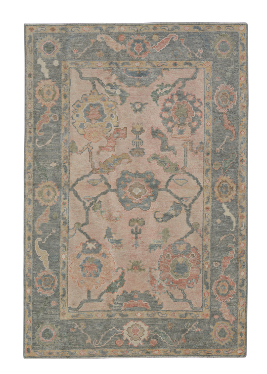 Turkish Oushak Rug 3'10" x 5'8" #12031