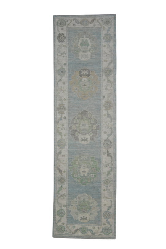 Turkish Oushak Rug 2'11" x 10'4" #11590