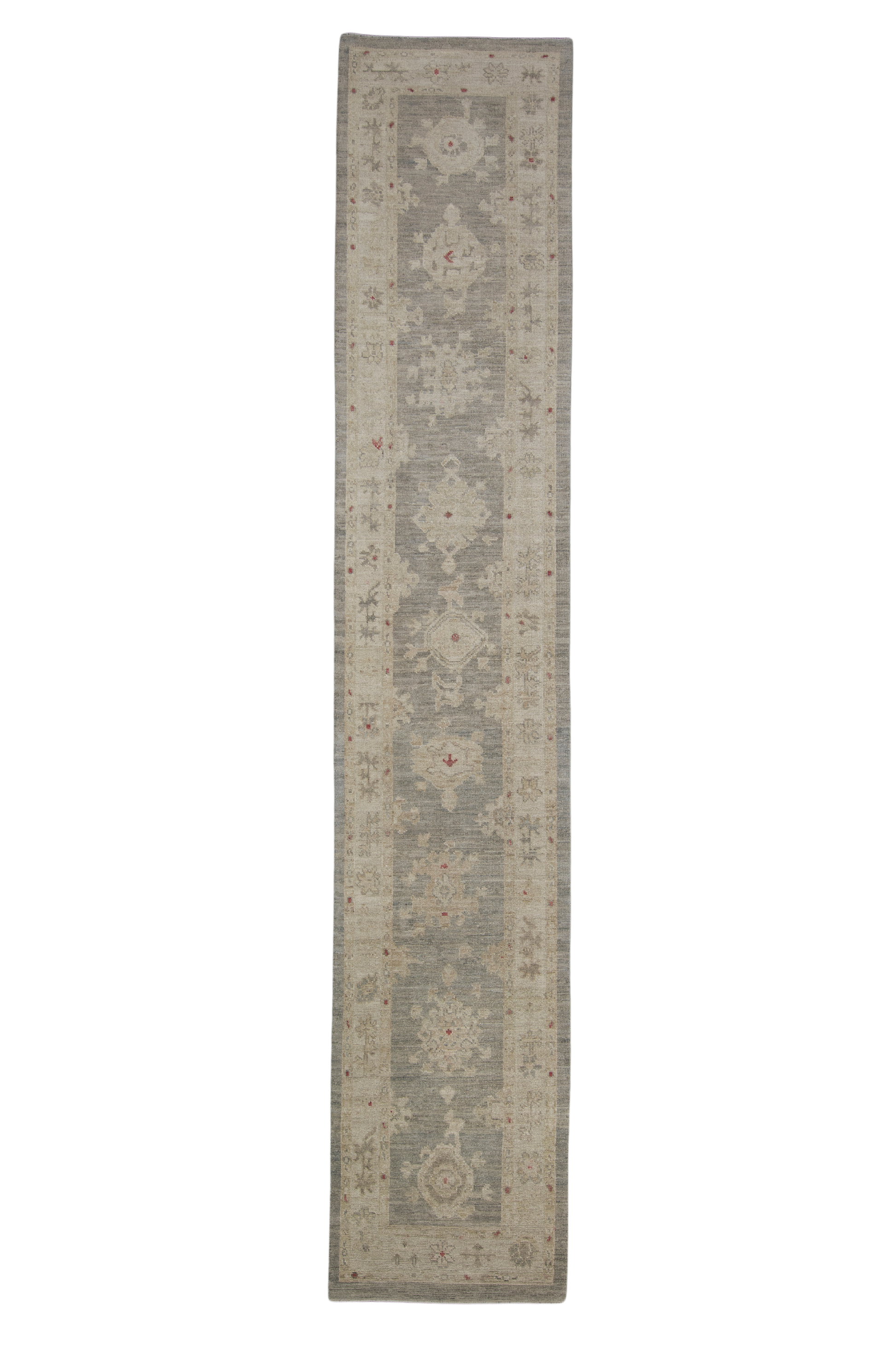 Turkish Oushak Rug 2'8" x 14' #2256
