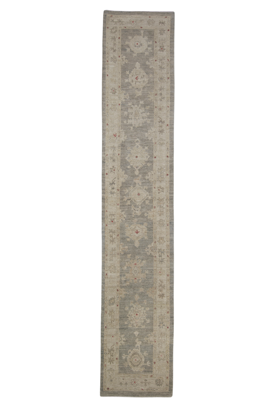 Turkish Oushak Rug 2'8" x 14' #2256