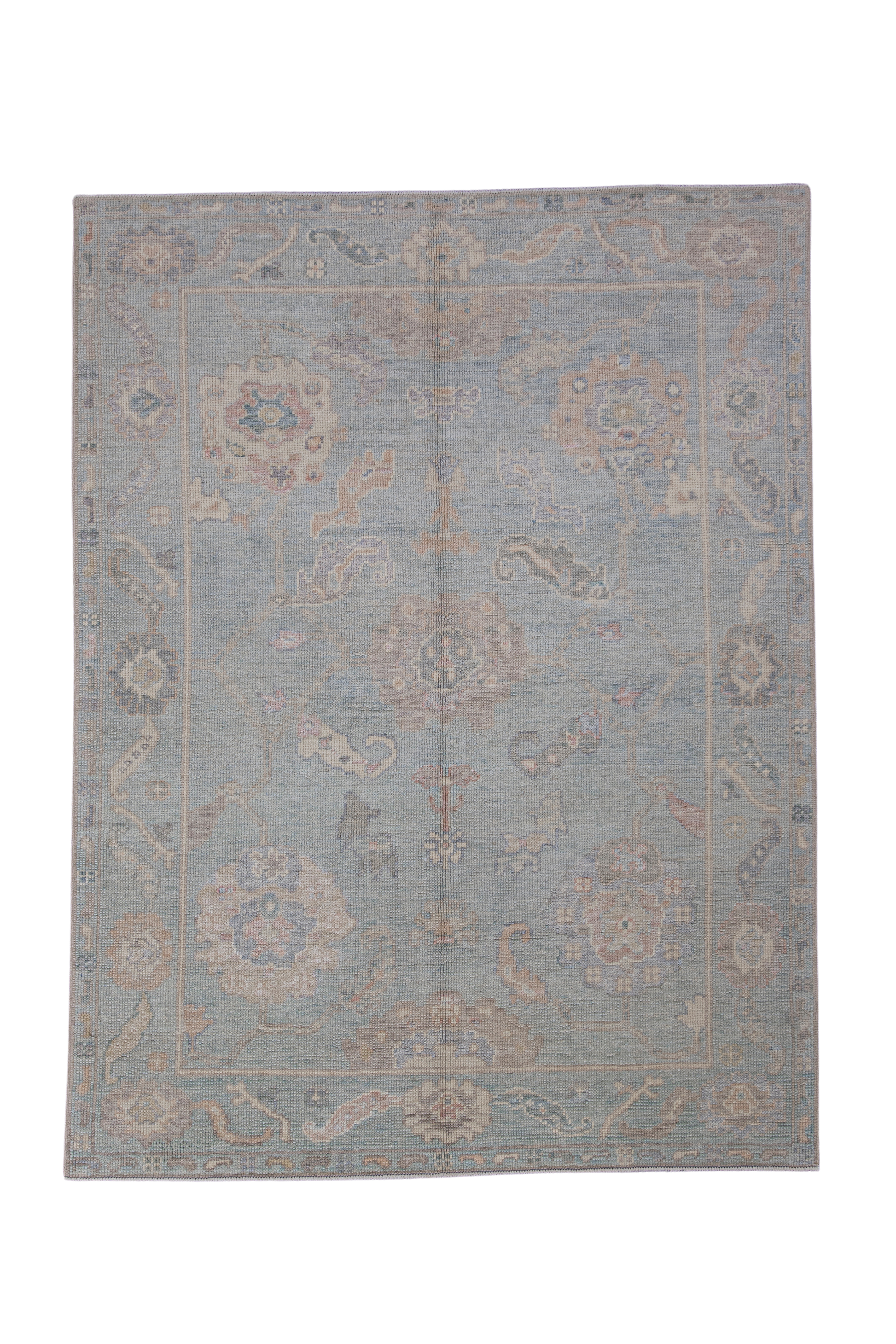 Turkish Oushak Rug 5'1" x 6'8" #12093