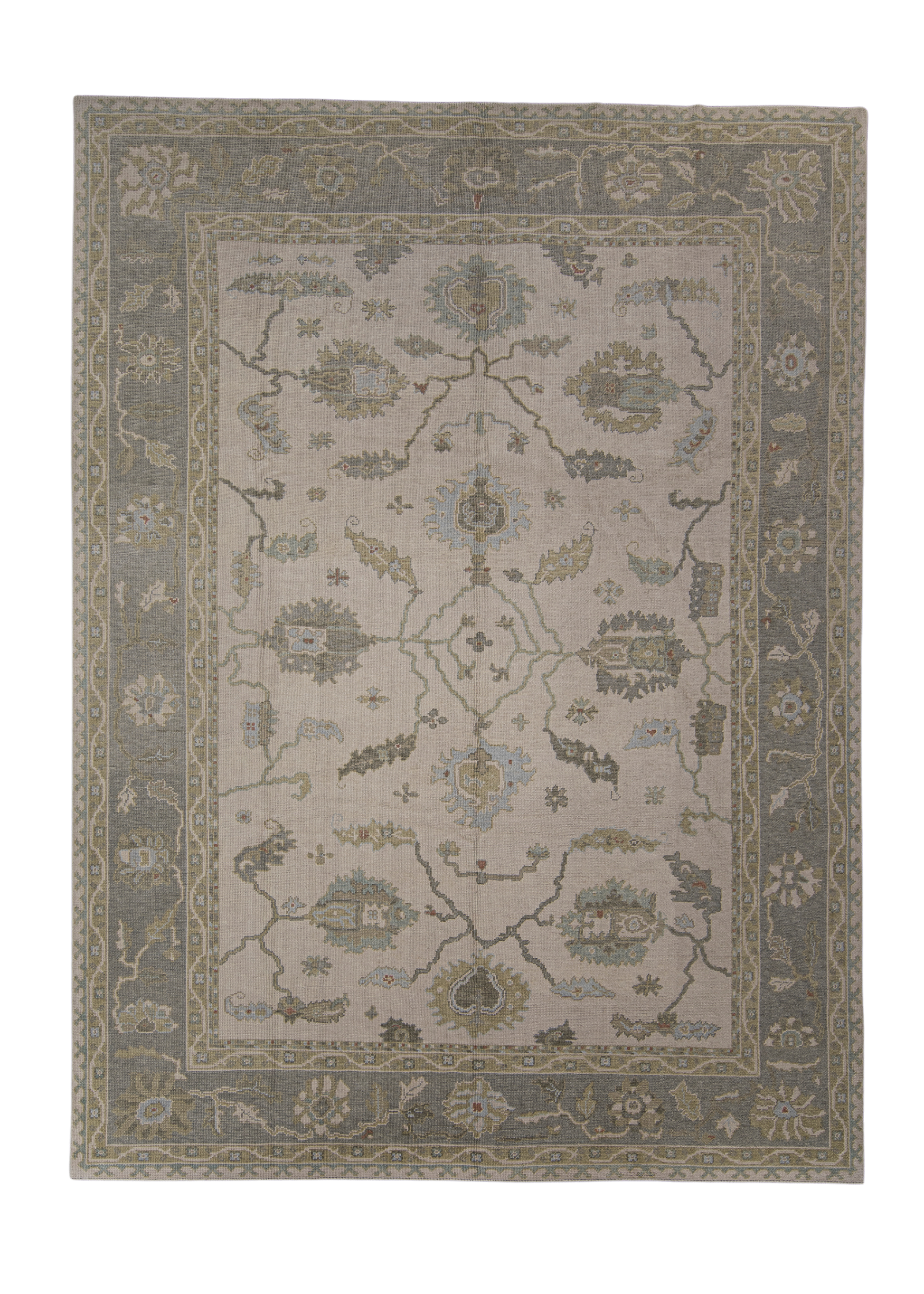 Turkish Oushak Rug 9'4" x 12'7" #12132