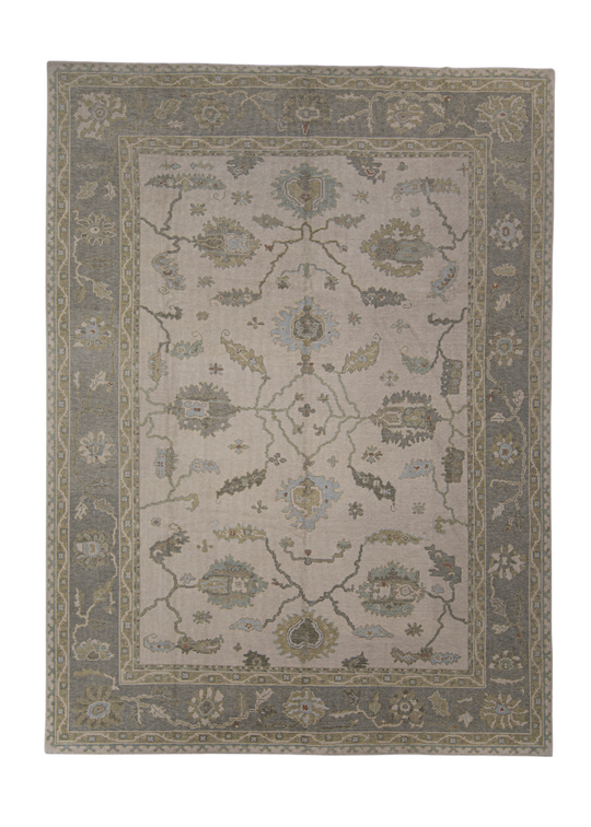 Turkish Oushak Rug 9'4" x 12'7" #12132