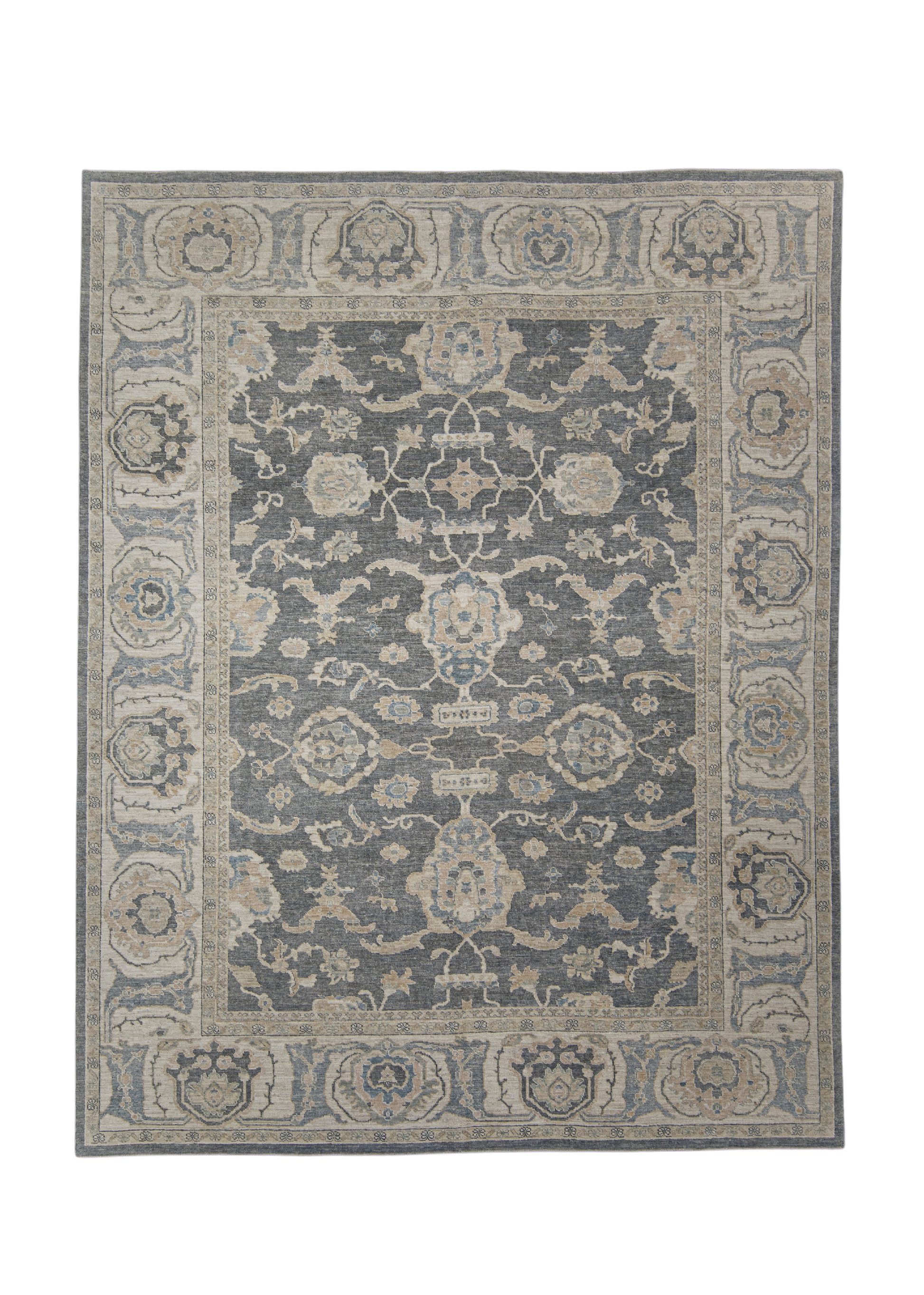 Antique Look Turkish Oushak Rug 9'1" x 11'6" # 11763