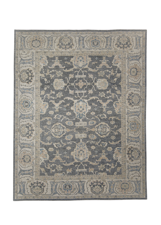 Antique Look Turkish Oushak Rug 9'1" x 11'6" # 11763