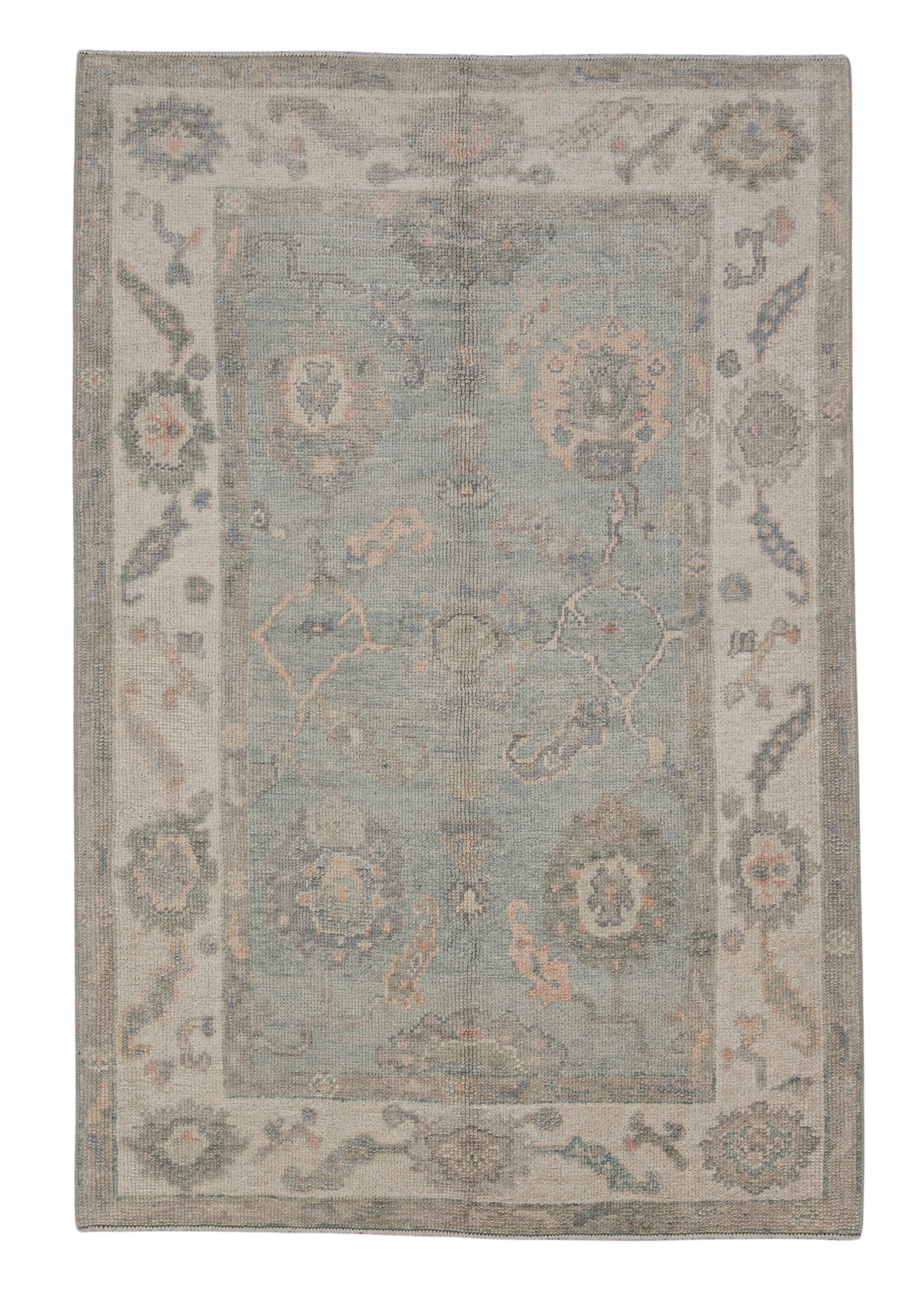 Turkish Oushak Rug 4' x 6' #12043