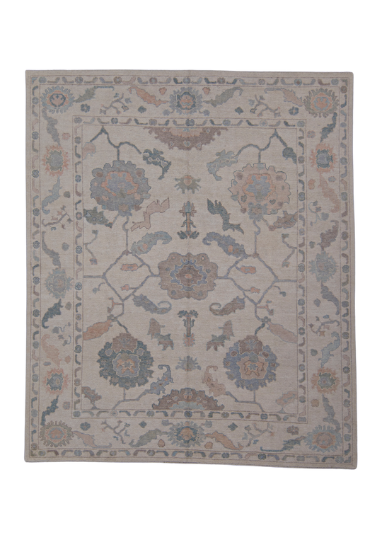 Turkish Oushak Rug 8'2" x 9'9" #11814