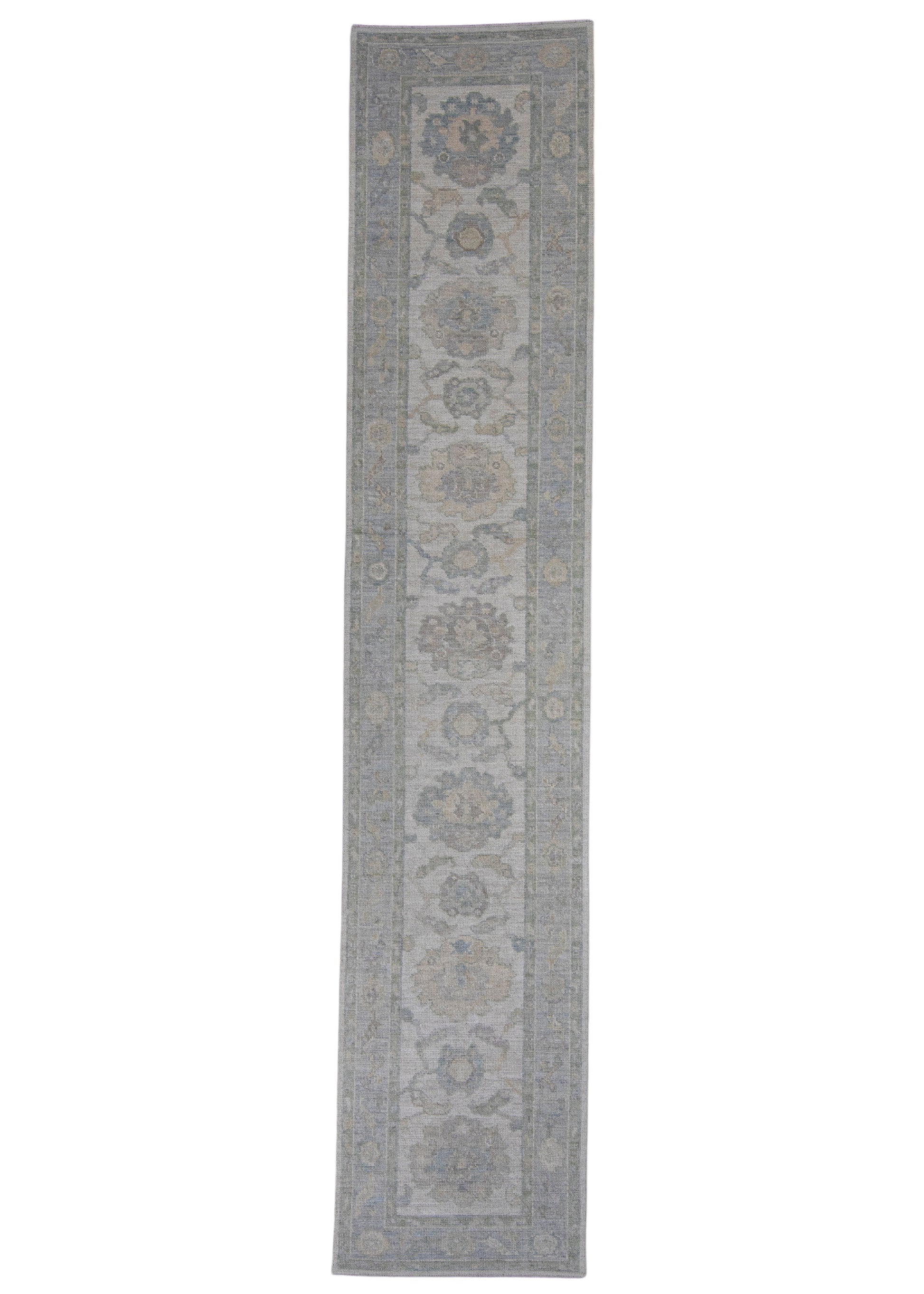 Turkish Oushak Runner Rug 2'10" x 13'11" #16216
