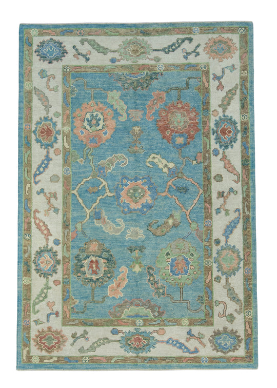 Turkish Oushak Rug 4'1" x 6' #17065