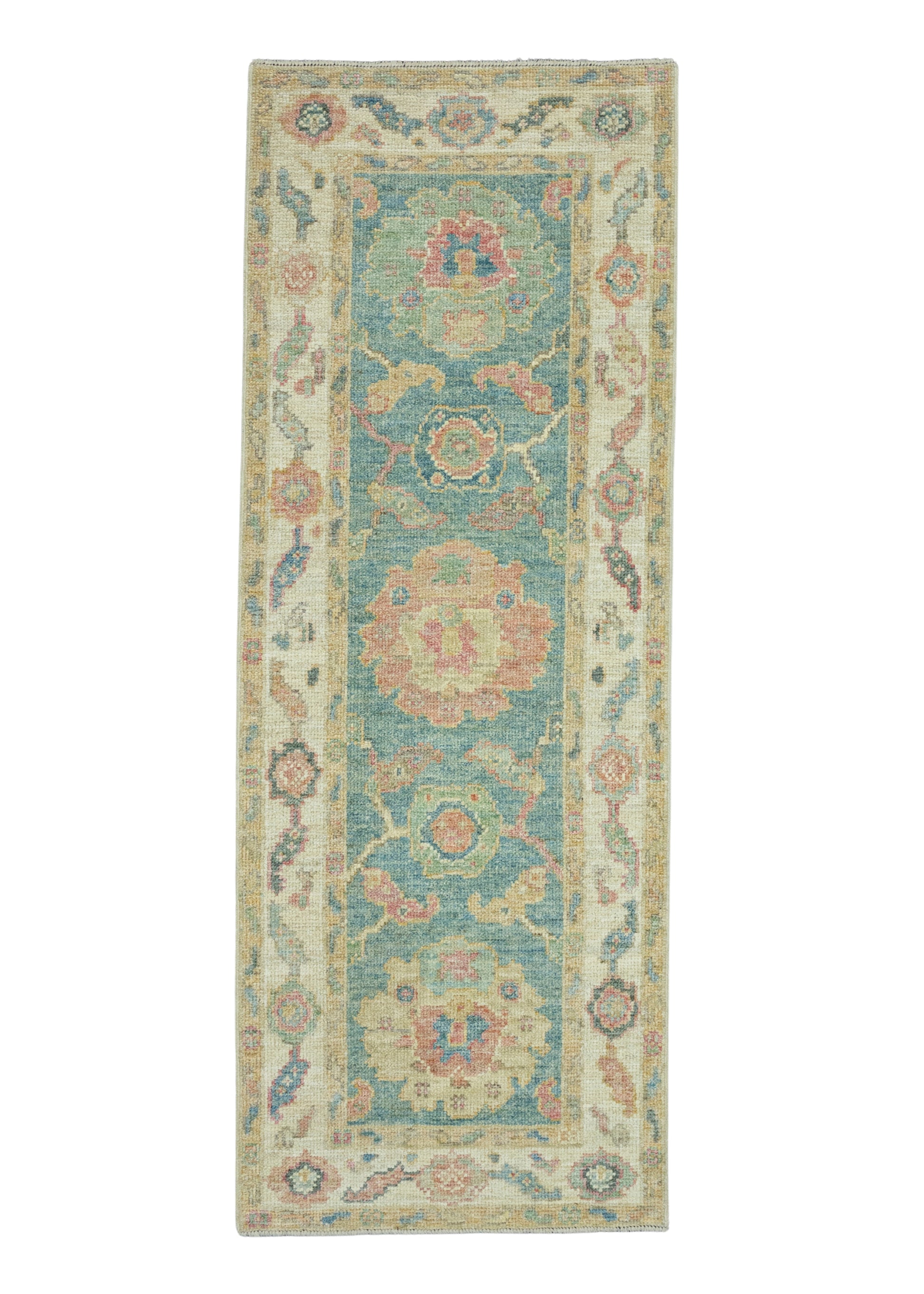 Turkish Oushak Runner Rug 2'3" x 5'11" #17529