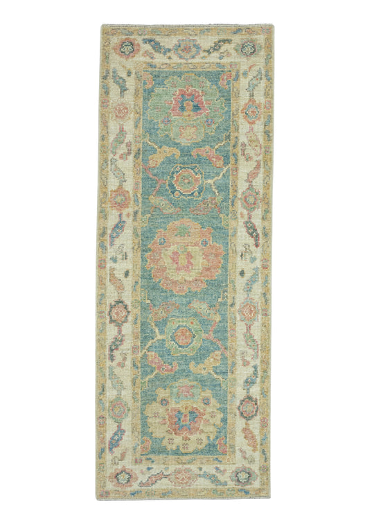 Turkish Oushak Runner Rug 2'3" x 5'11" #17529