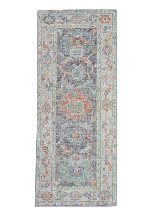 Turkish Oushak Rug 2'8" x 6'6" #16204