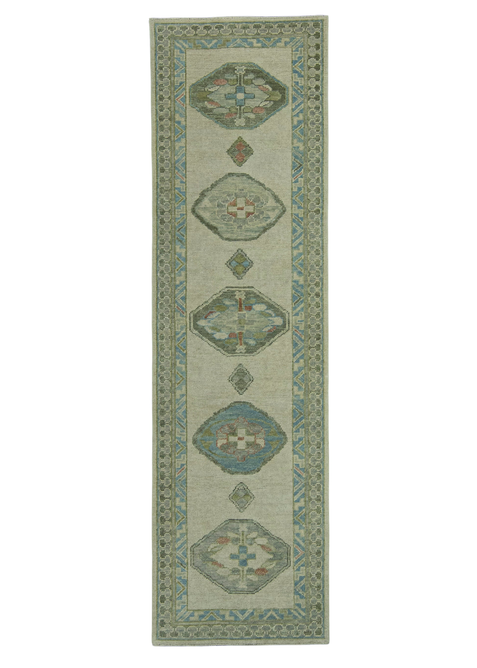 Turkish Oushak Rug 2'8" x 9'4" #19032