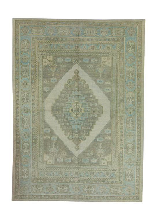 Turkish Antique Look Oushak Rug 10'3" x 14'2" #16768