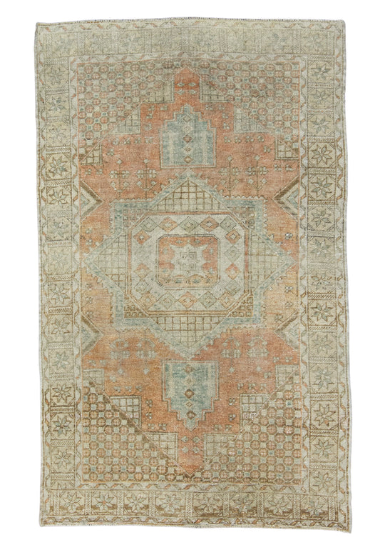 Turkish Vintage Rug 3'11" x 6'5" #17465