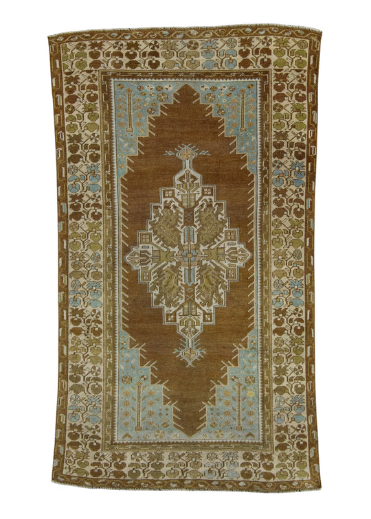 Turkish Vintage Anatolian Rug 3'6" x 6'2" #17949