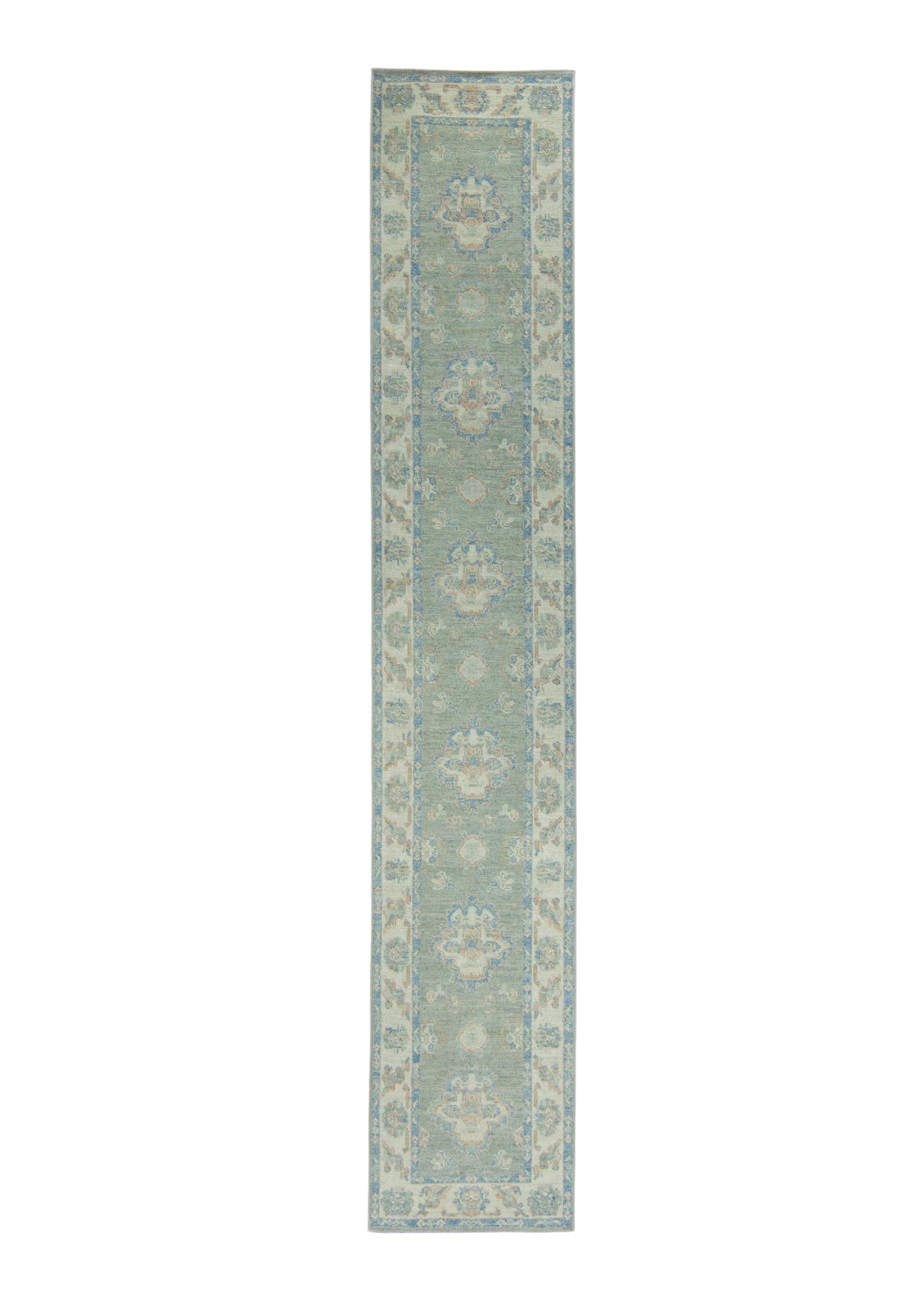 Turkish Oushak Runner Rug 2'10" x 16'1" #17746