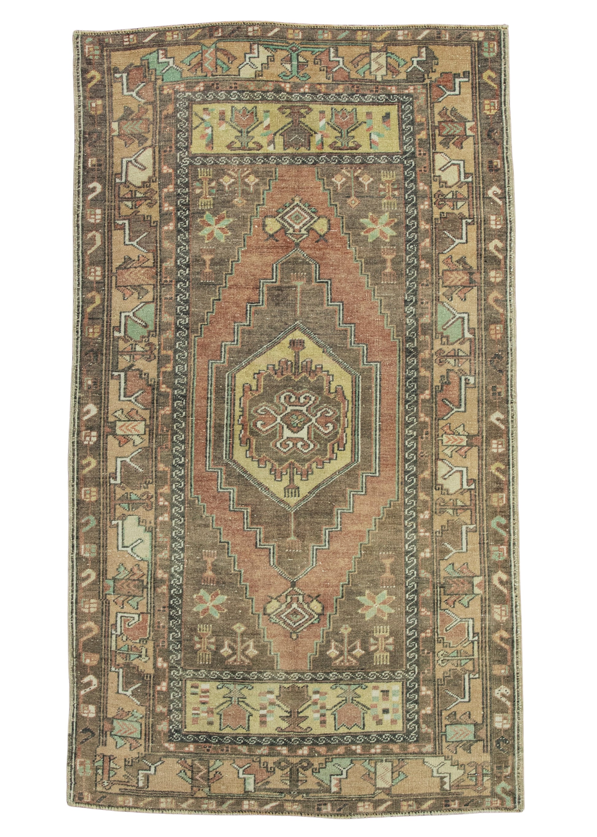 Turkish Vintage Rug  3'5" x 5'11" #20683