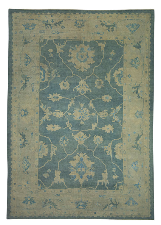Turkish Oushak Rug 9'10" x 14' #18594