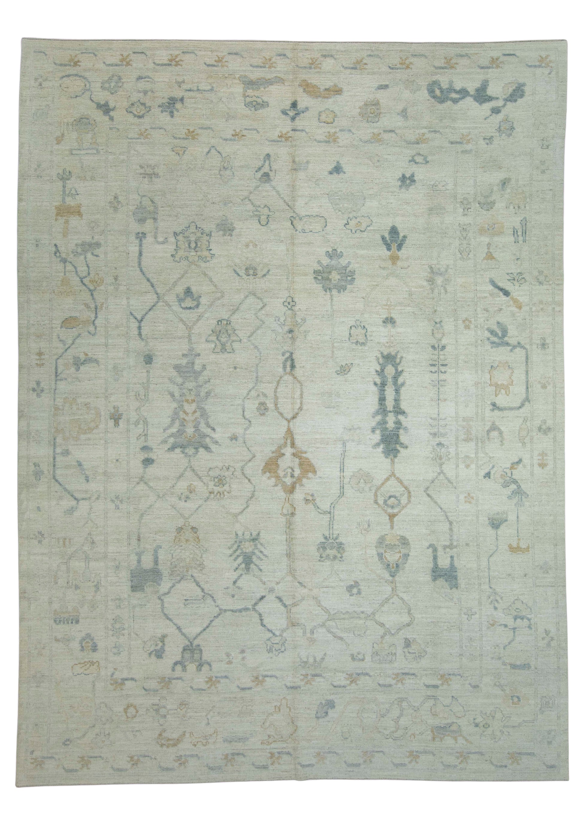 Turkish Oushak Rug 9'2" x 12'5" #18694