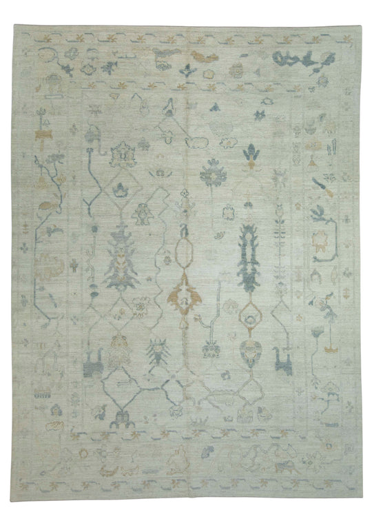 Turkish Oushak Rug 9'2" x 12'5" #18694