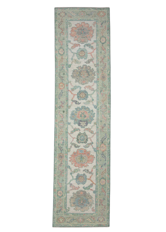 Turkish Oushak Runner Rug 2'6" x 10' #17454
