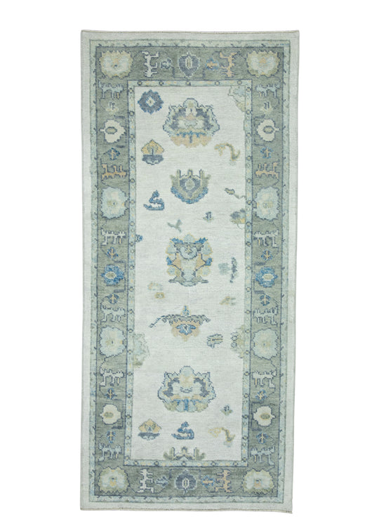 Turkish Oushak Runner Rug 3' x 6'9" #17119