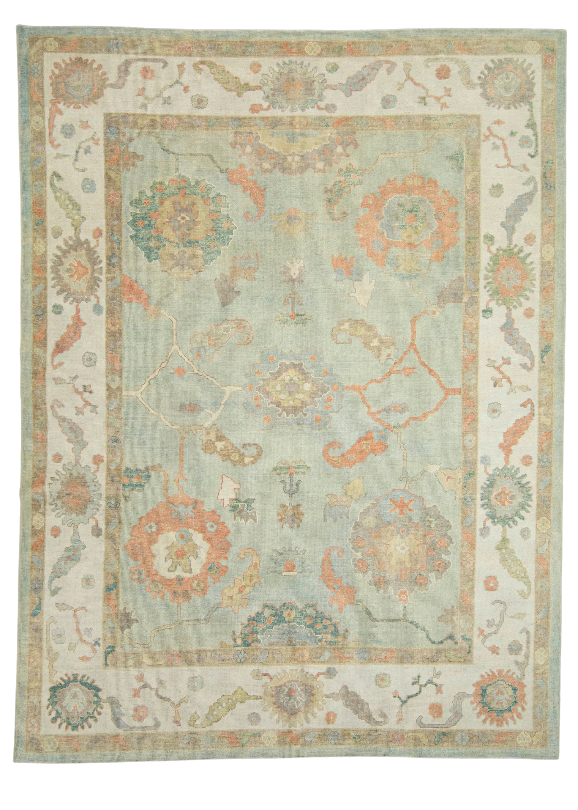 Turkish Oushak Rug 9'4" x 12'5" #22167