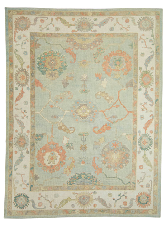 Turkish Oushak Rug 9'4" x 12'5" #22167