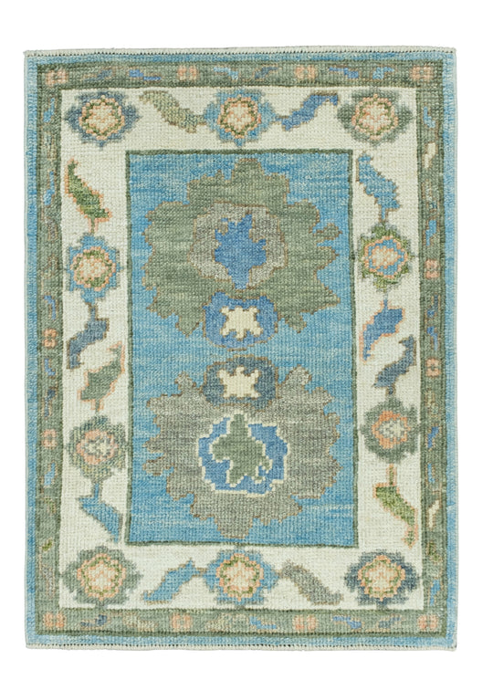 Turkish Oushak Rug 2'3" x 3'1" #17047