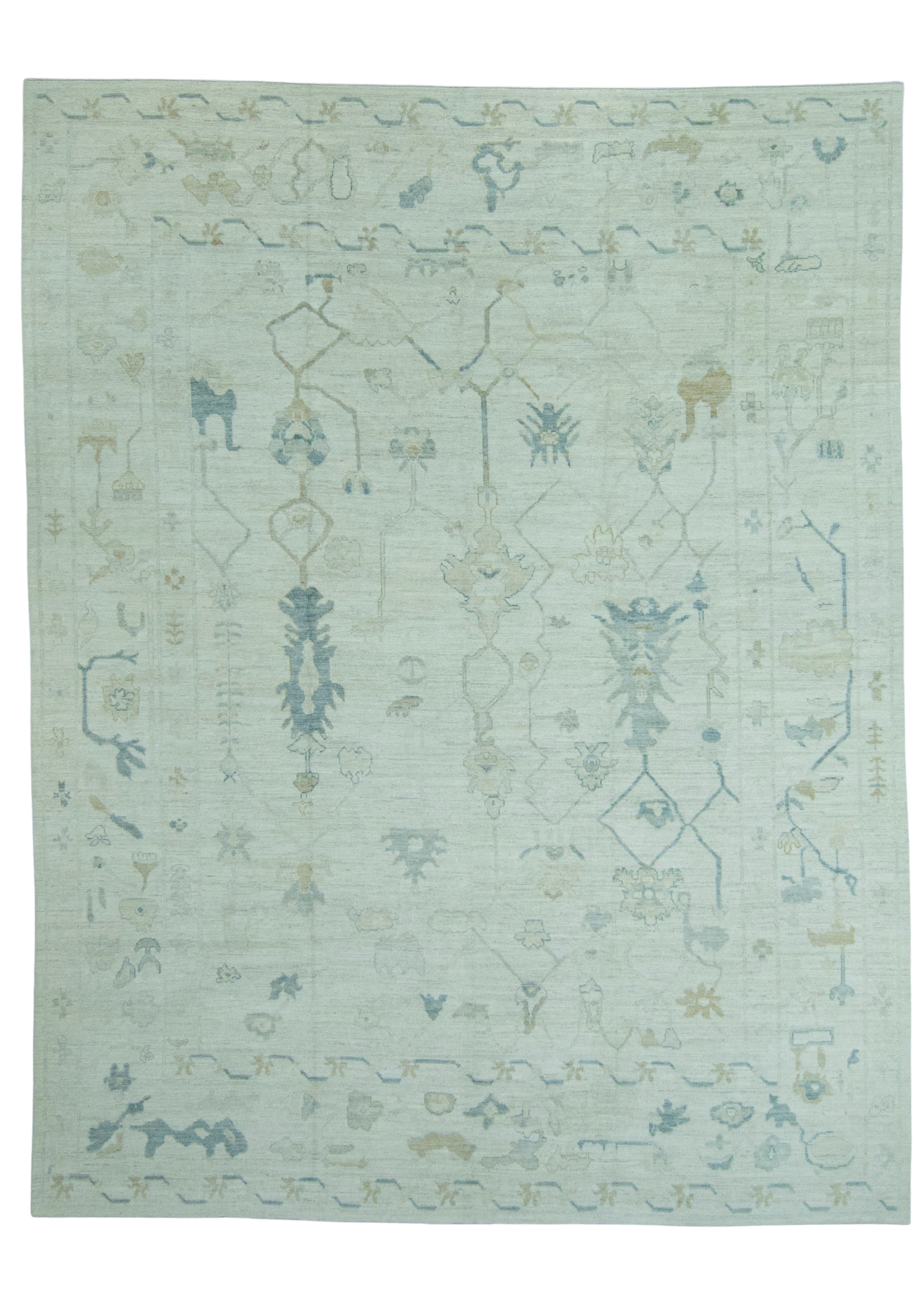 Turkish Oushak Rug 12'1" x 15'8" #19263