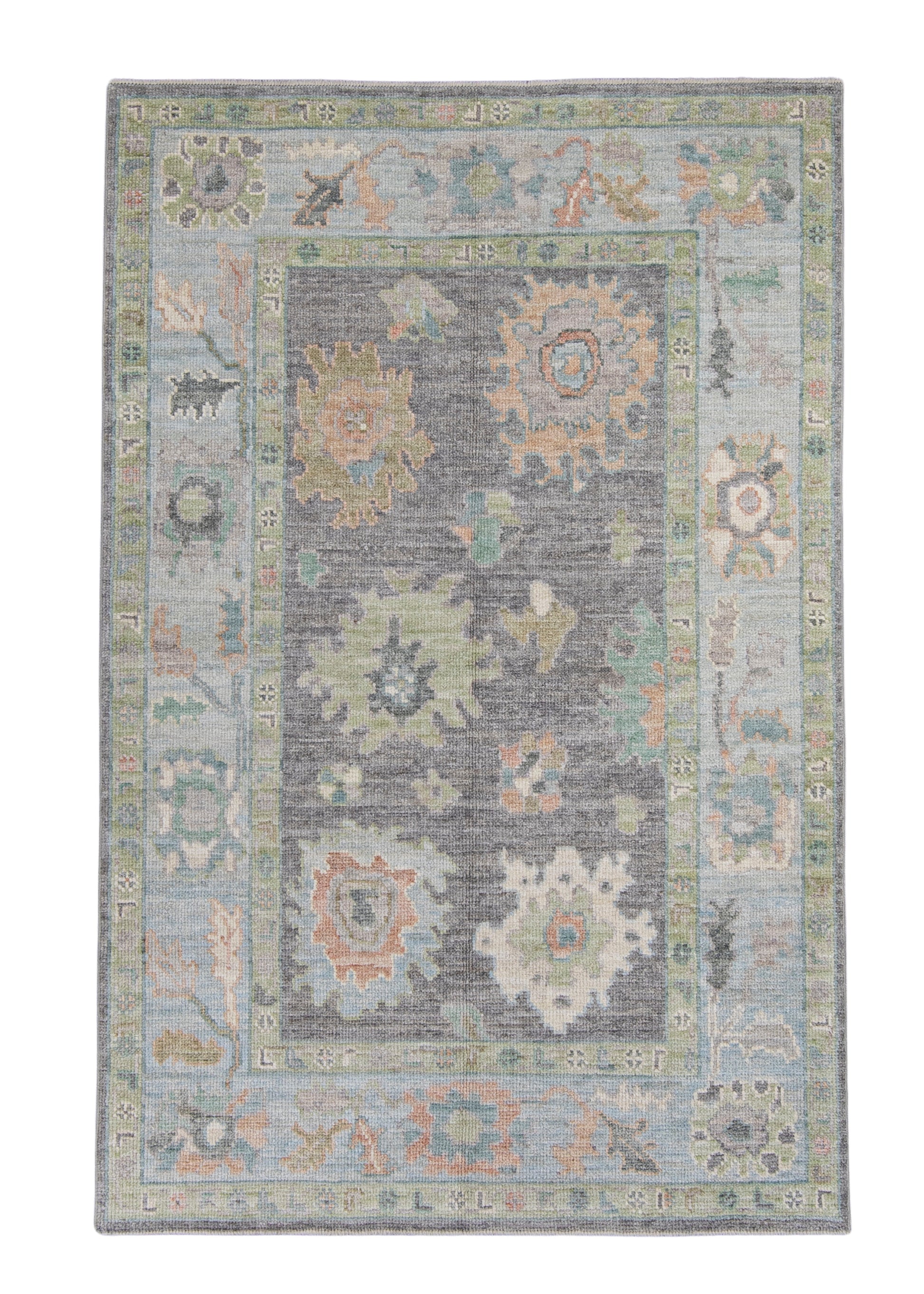 Turkish Oushak Rug 4'1" x 6'3" #16020