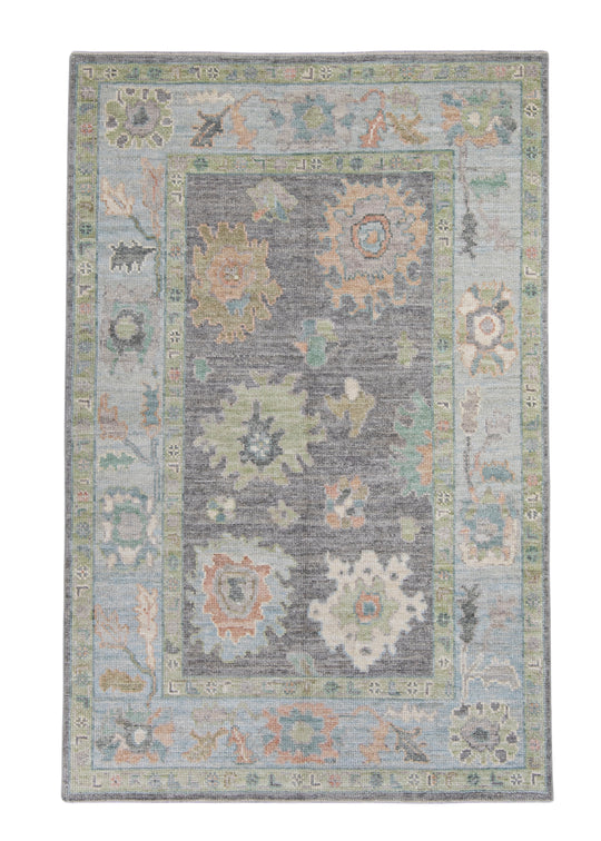 Turkish Oushak Rug 4'1" x 6'3" #16020