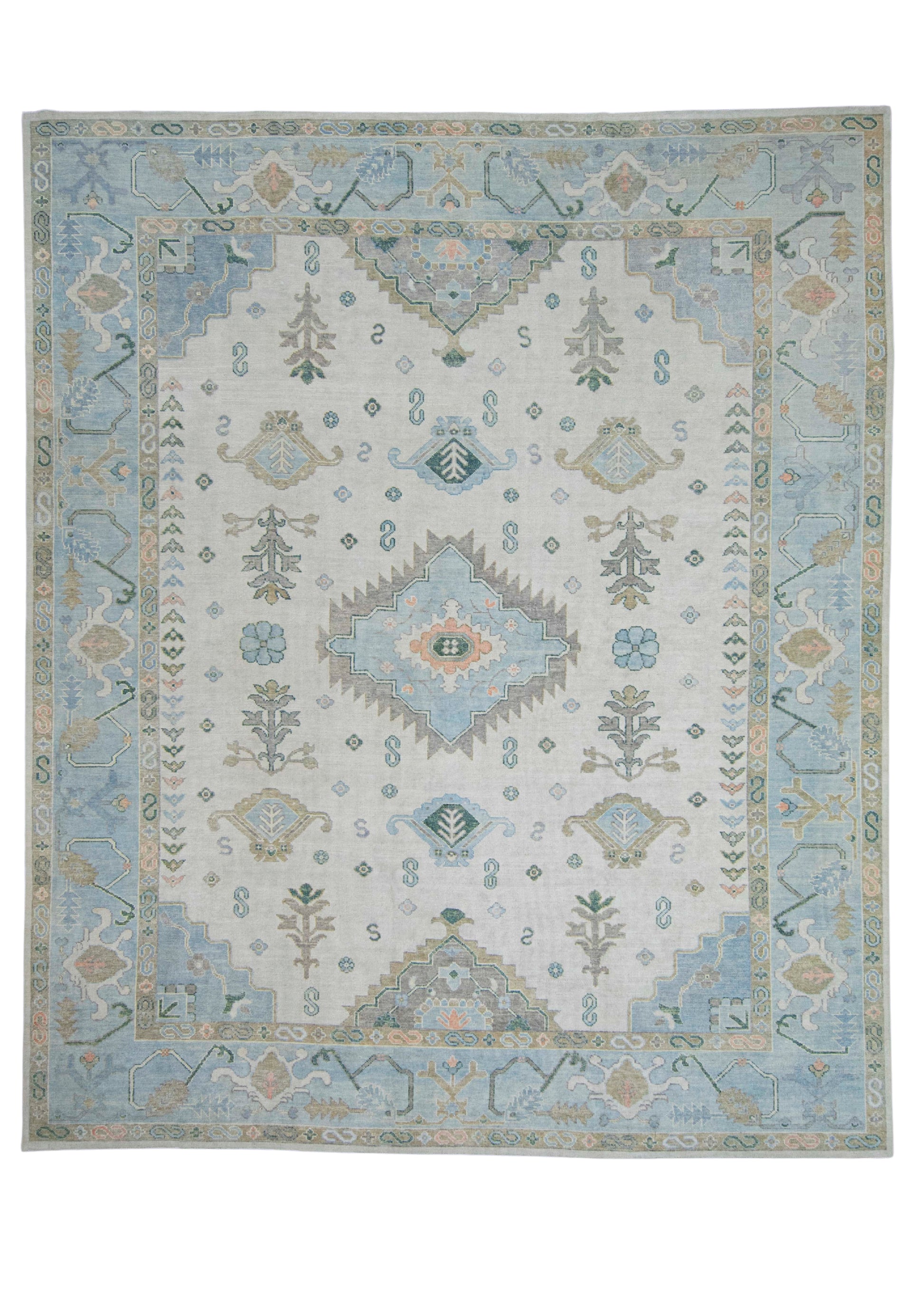 Turkish Oushak Rug 12'3" x 14'7" #20422