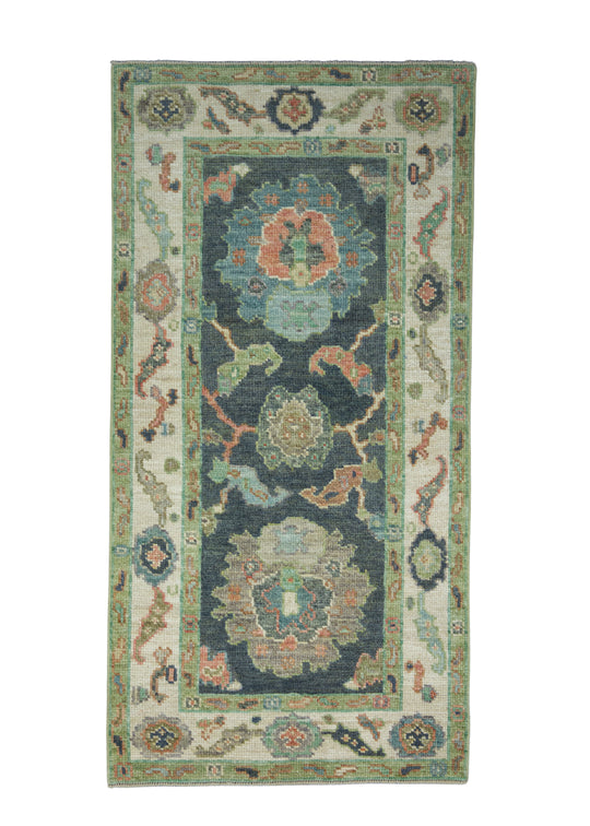 Turkish Oushak Rug 2'7" x 5'1" #17552