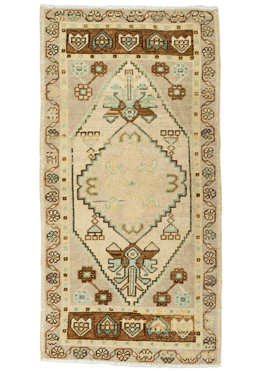 Turkish Yastik Rug  1'10" x  3'6" #23650