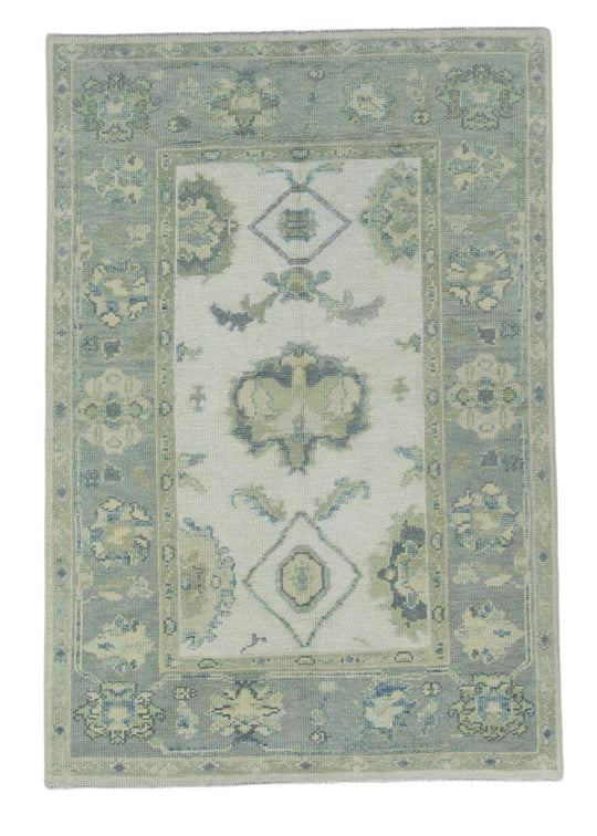 Turkish Oushak Rug 3'8" x 5'4" #17180