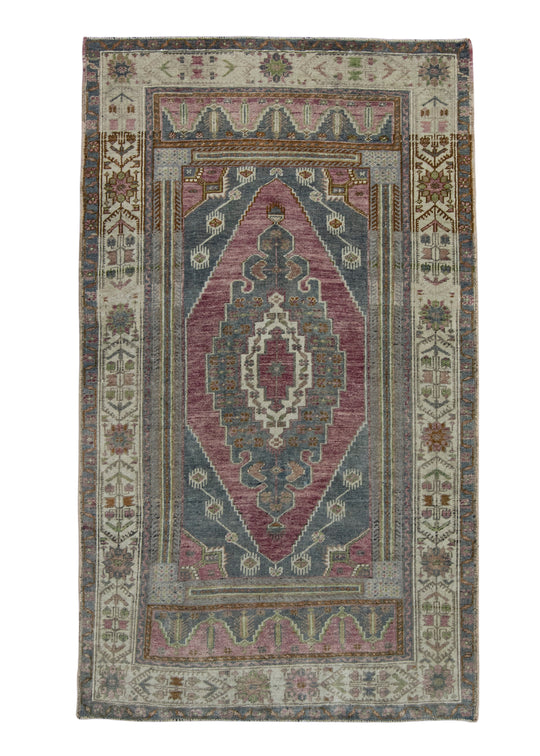 Turkish Vintage Rug 3'9" x 6'4" #17811