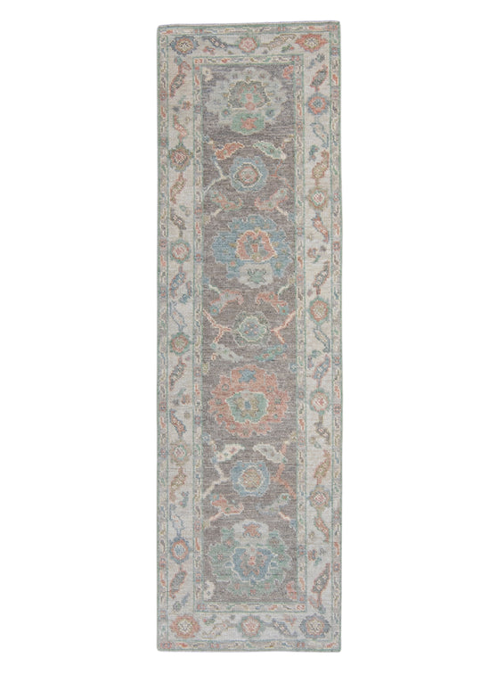 Turkish Oushak Runner Rug 2'3" x 7'7" #16227