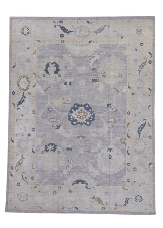 Turkish Oushak Rug 9'7" x 12'9" #16991