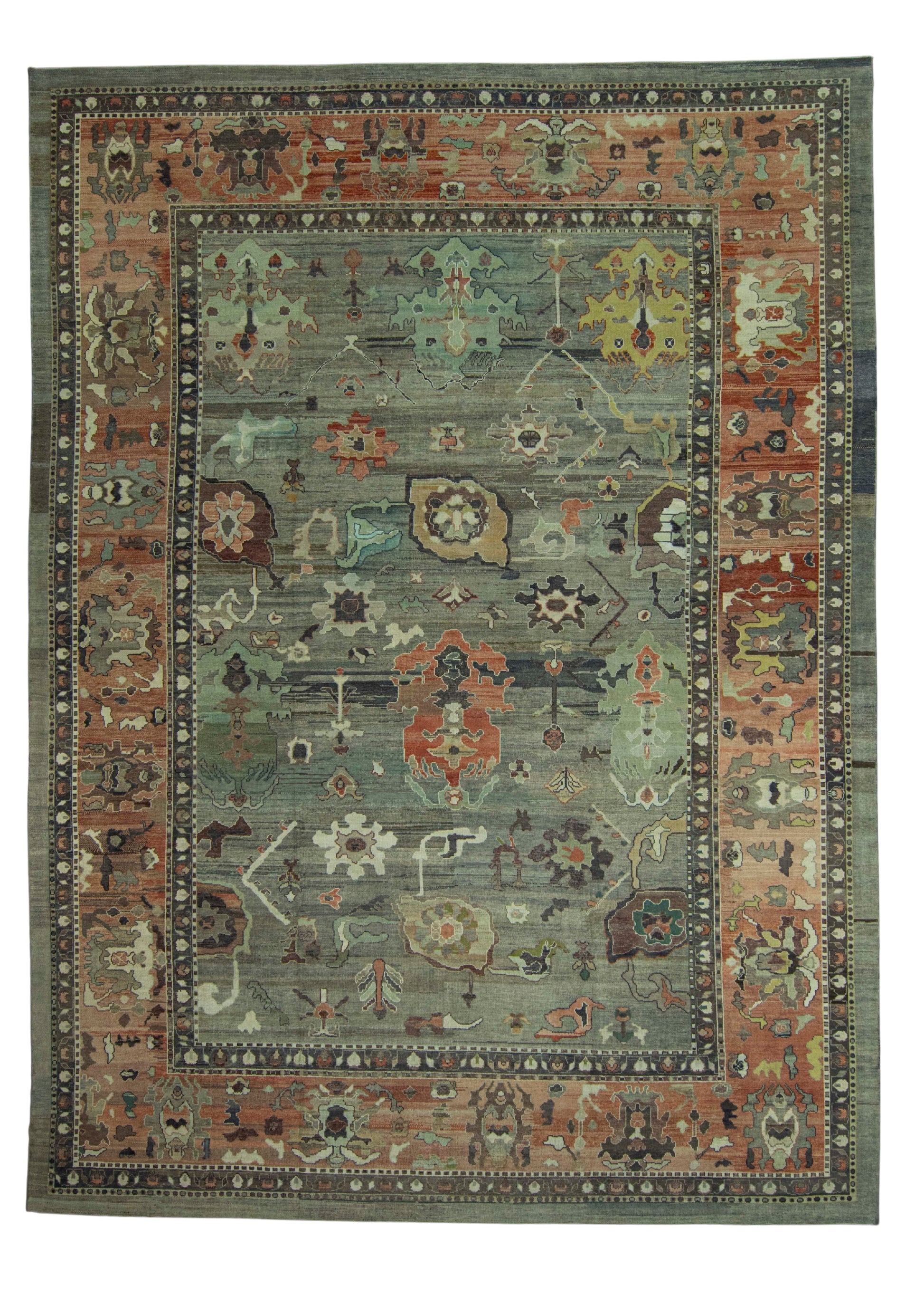Turkish Oushak Old Wool Rug 14'7" x 19'11" #30144