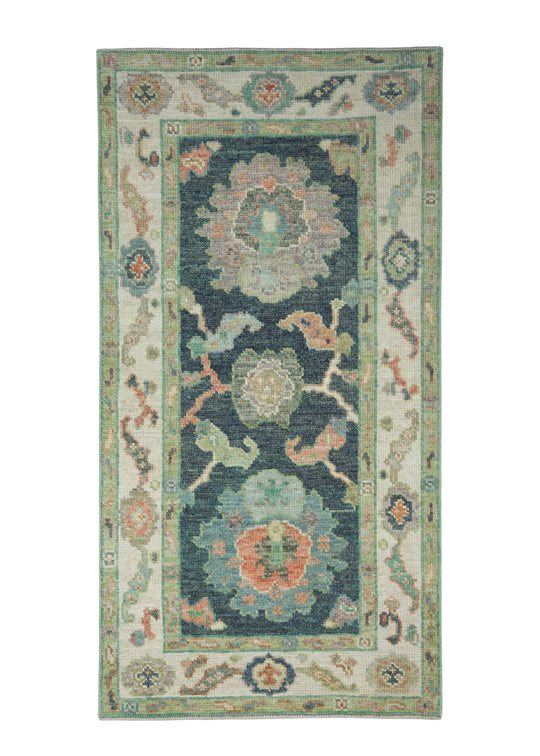 Turkish Oushak Rug 2'8" x 5'2" #17399